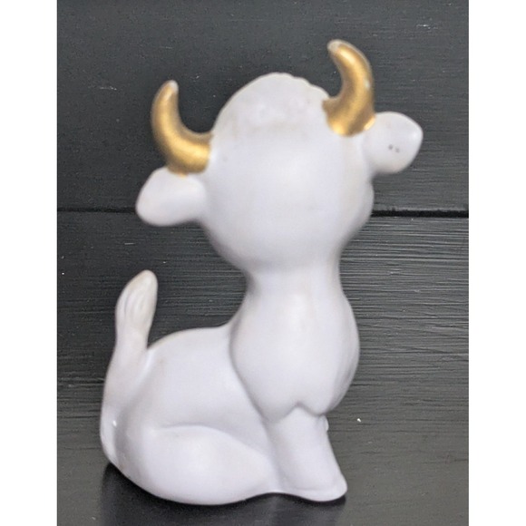 Kelvin's Japanese Purple Sitting‎ Cow Figurine Matte Finish 3 1/2" - Picture 3 of 9